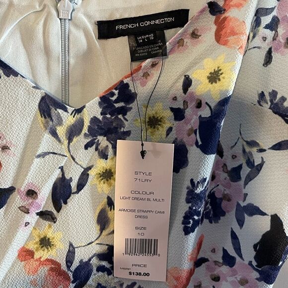 French Connection Armoise Strappy Cami Faux Wrap Mini Dress - Picture 14 of 16